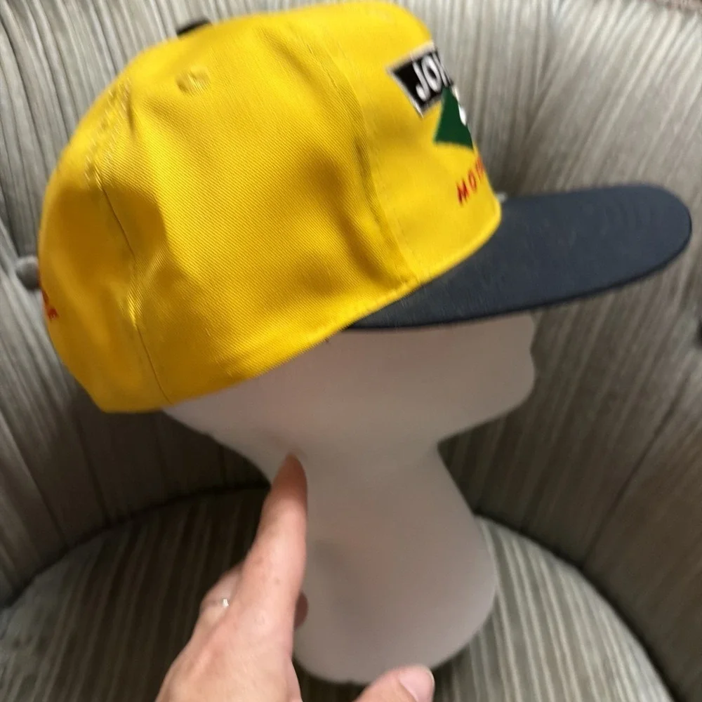 Vintage John Deere Motorsports Chad Little Roush Racing SnapBack Hat 6 Panel New